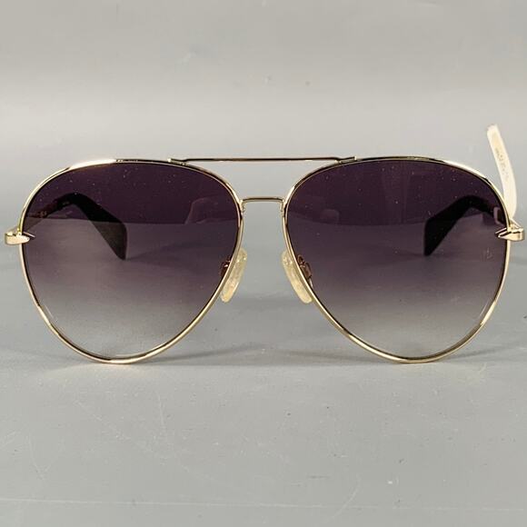 RAG & BONE Silver Metal Aviator Sunglasses - Picture 1 of 6